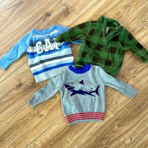 3, 12-18 month boys sweaters.